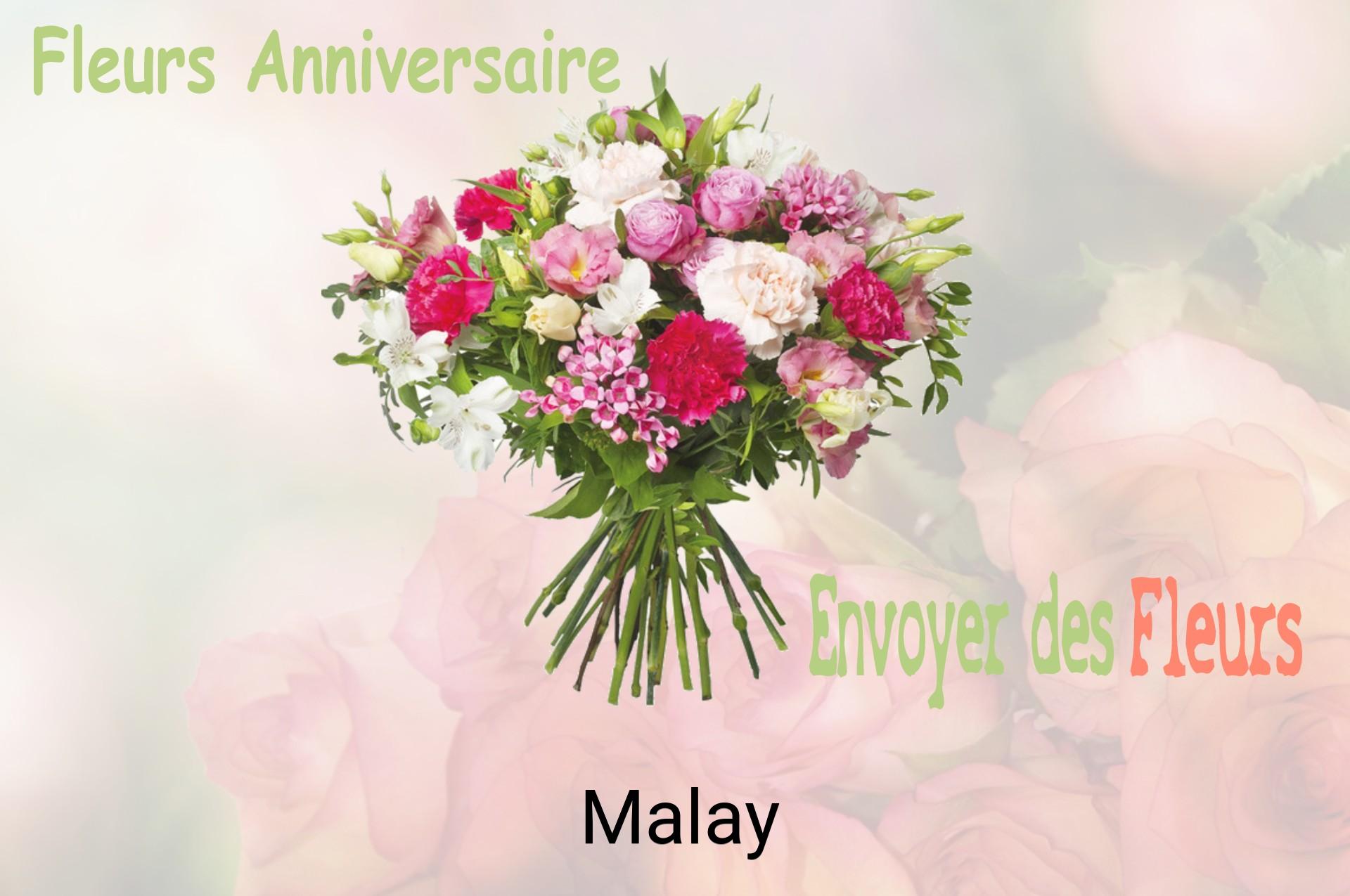 Bouquet de fleurs d’anniversaire livré à Malay